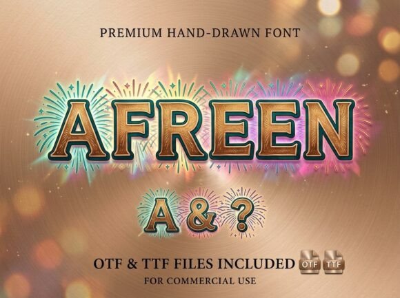 Afreen: The Ultimate Hand-Drawn Font for Crafters