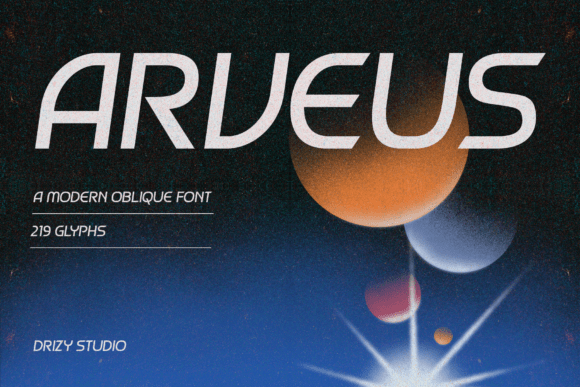 Arveus: A Modern Oblique Font for Editorial Impact