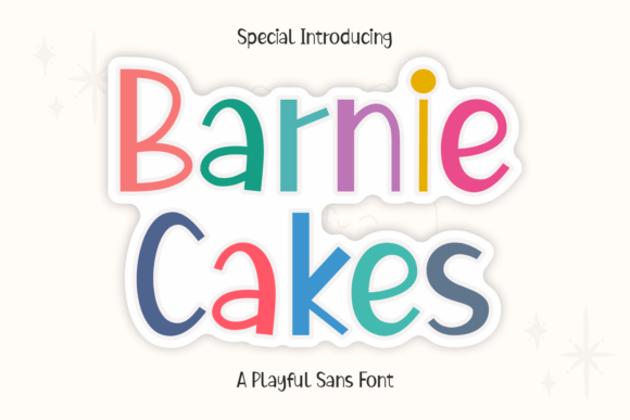 Barnie Cakes: A Playful Typeface for Sweet Branding