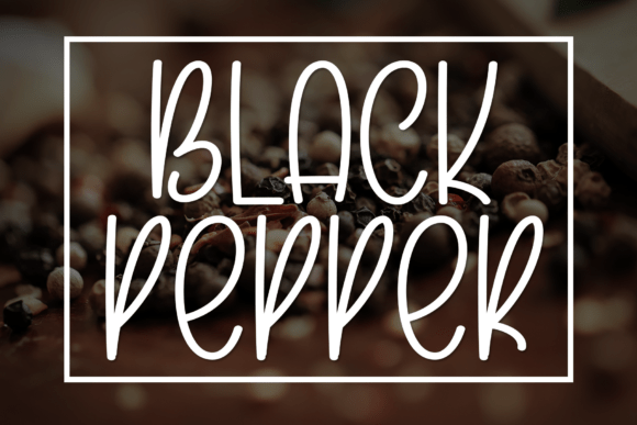Black Pepper: A Tall Display Font for Rustic Branding