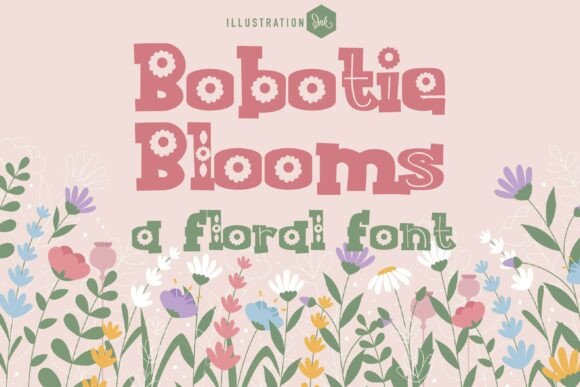 Bobotie Blooms Family: The Perfect Display Font for Makers