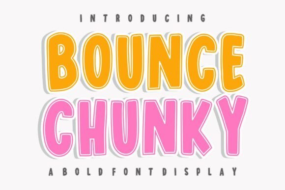 Bounce Chunky: A Bold Display Font for Editorial Impact
