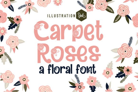 Carpet Roses Family: A Soft Display Font for Creative Brands