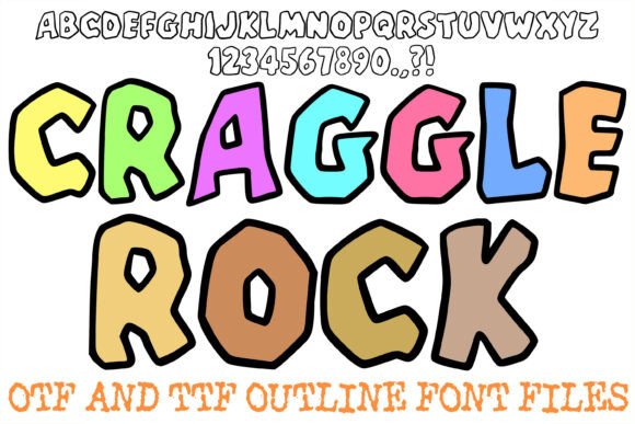 Craggle Rock: A Nostalgic Display Font for Bold Editorial Design
