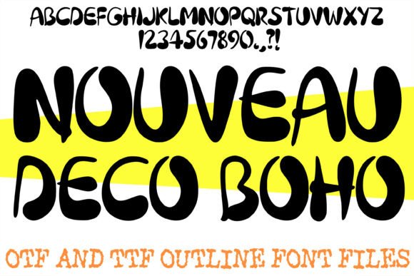 Elevate Your Brand with the Nouveau Deco Boho Typeface