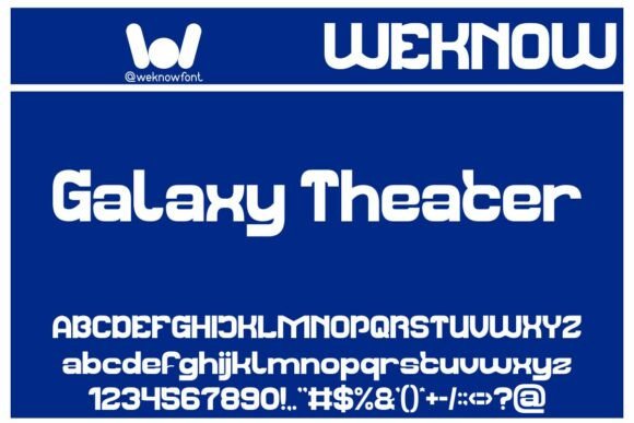 Galaxy Theater: A Futuristic Display Font for Bold Brands