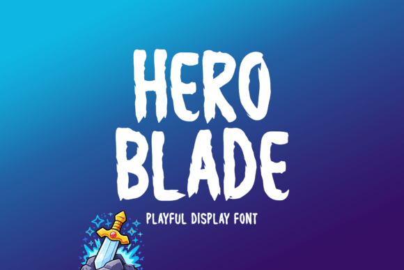 Hero Blade Font: Bold Display Type for Makers