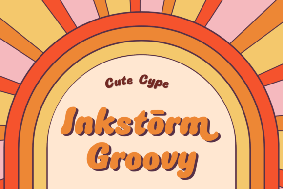 Inkstorm Groovy: A Retro Display Font for Bold Branding