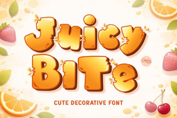 Juicy Bite: The Playful Display Font for Scroll-Stopping Social Media