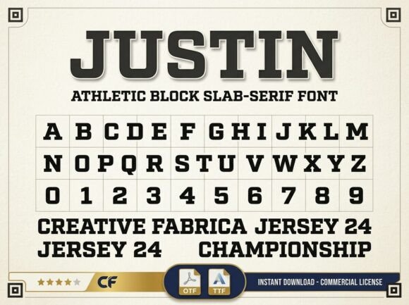 Justin: A Stunning Display Font for Makers