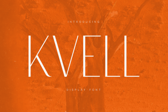 Kvell: A Refined Minimal Display Typeface for Modern Branding
