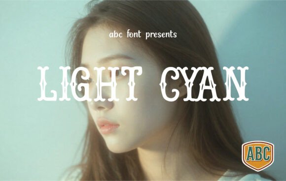 Light Cyan: A Victorian Display Font for Handmade Brands