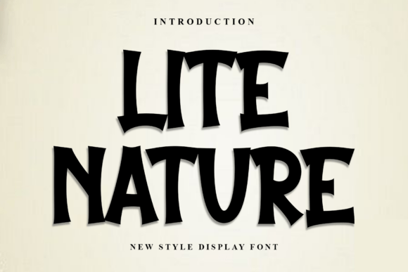 Lite Nature: A Festive Display Font for Holiday Crafts