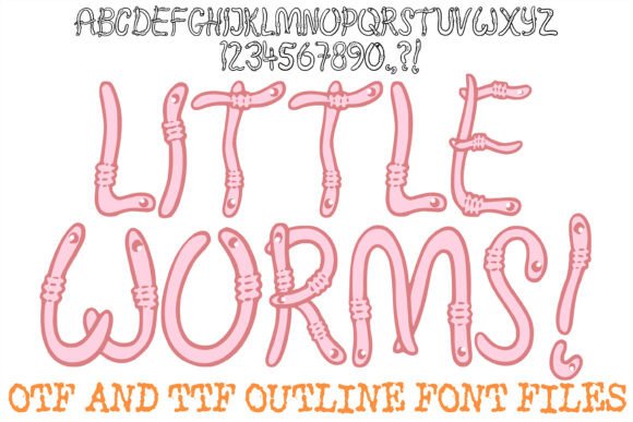 Little Worms: The Playful Display Font for Viral Content