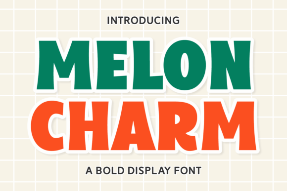 Melon Charm: A Bold Display Font for Makers