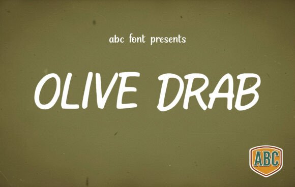 Olive Drab: A Rugged Display Font for Modern Editorial Design