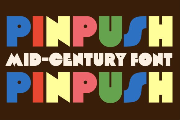 Pinpush: The Bold Typeface for Retro Branding