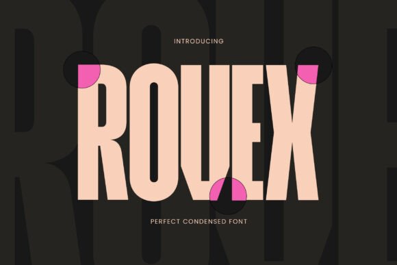 Rovex: The Bold Condensed Display Font for Makers