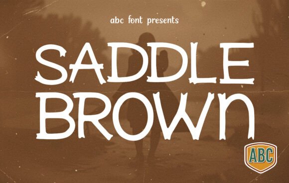 Saddle Brown Font: A Rugged Display Typeface for Bold Campaigns