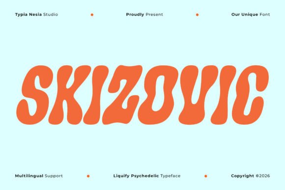 Skizovic: The Groovy Display Font for Retro Campaigns