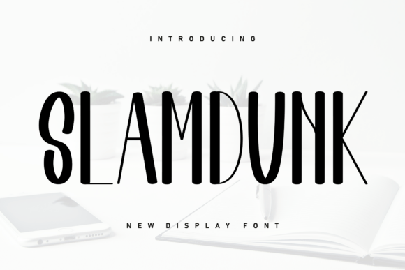 Slamdunk: A Marker-Style Display Font for Editorial Design