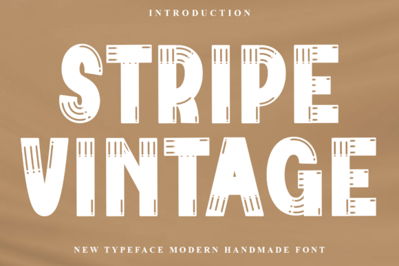 Stripe Vintage: A Warm Display Font for Web Design