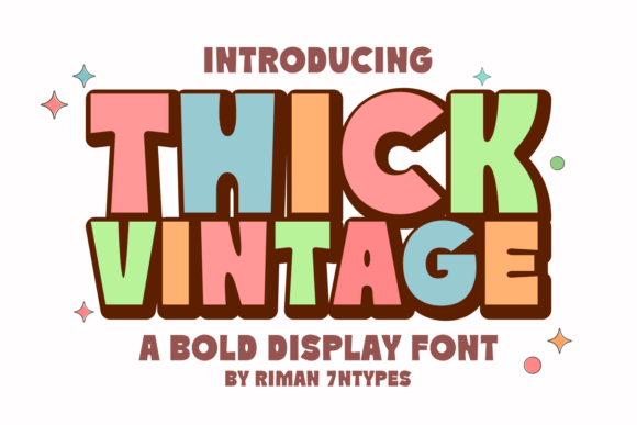 Thick Vintage: A Retro Typeface for Modern Editorial Design