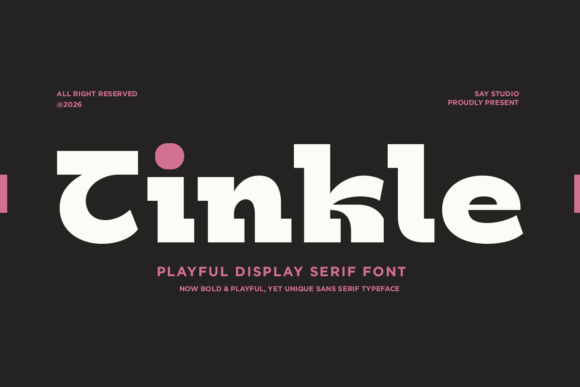 Tinkle: The Playful Display Serif Font for Crafters